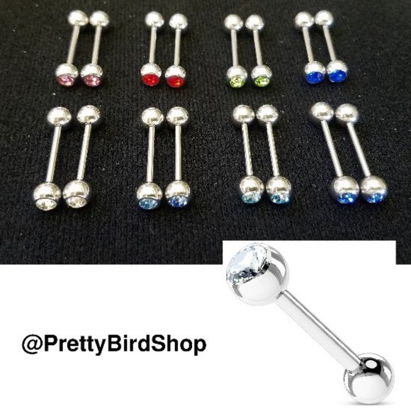 Last set! 16 BARBELL multicolored crystal 12G bundle lot - Picture 1 of 13